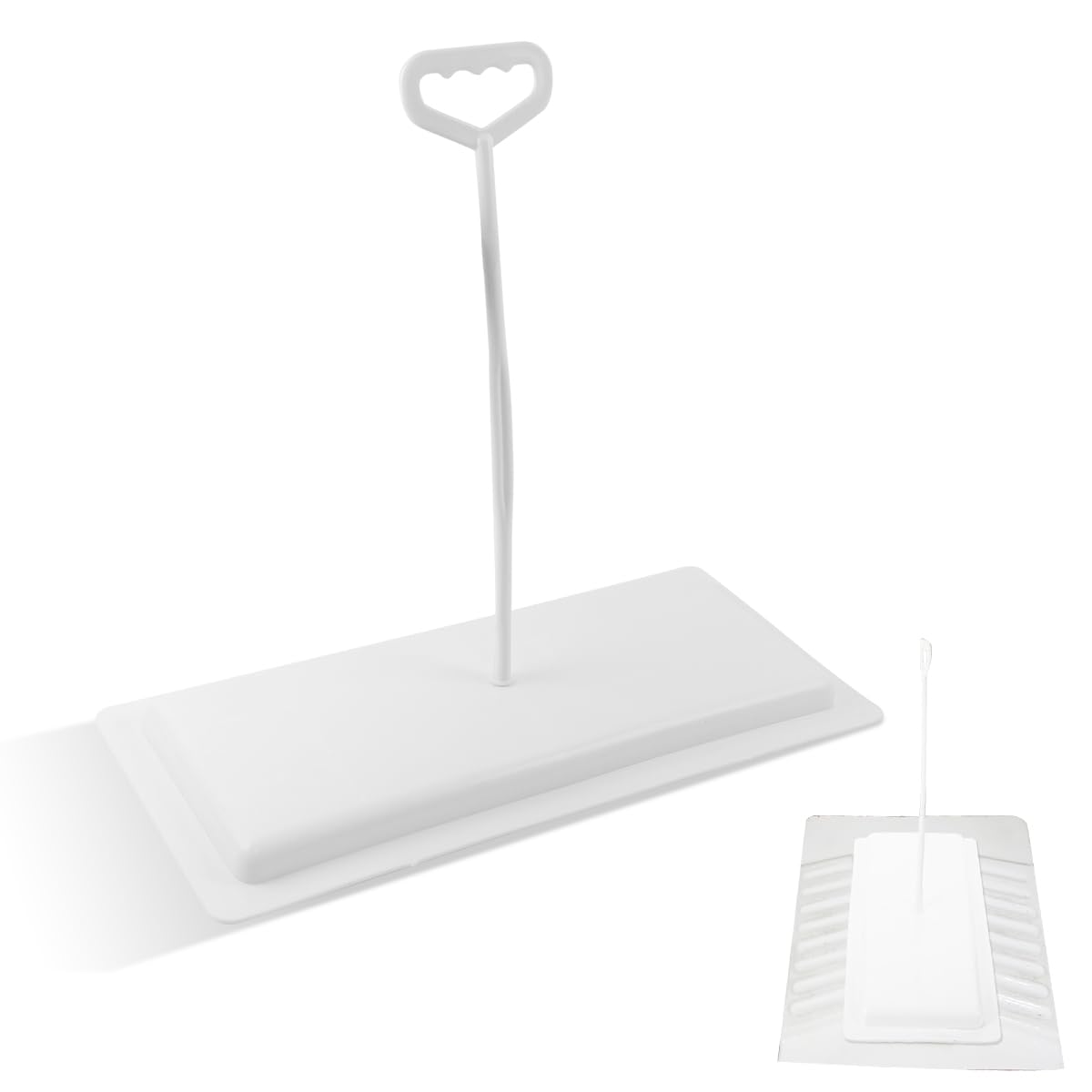 HASTHIP Squat Toilet Cover Universal Squat Toilet Cover with Long Handle 53x25cm Squat Toilet Cover Durable PP Material Squat Toilet Cover for Hygiene and Sanitation HASTHIP Squat Toilet Cover Universal Squat Toilet Cover with Long Handle 53x25cm Squat Toilet Cover Durable PP Material Squat Toilet Cover for Hygiene and Sanitation